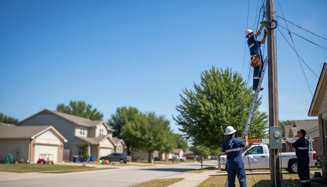 Residential electrician providing installation services in Stinnett, TX